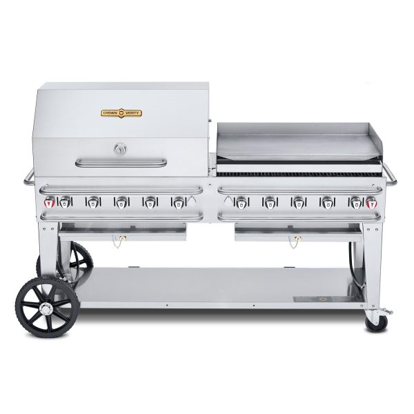 Crown Verity 72-Inch Rental Propane Grill Dome & Griddle Package - CV-RCB-72RGP