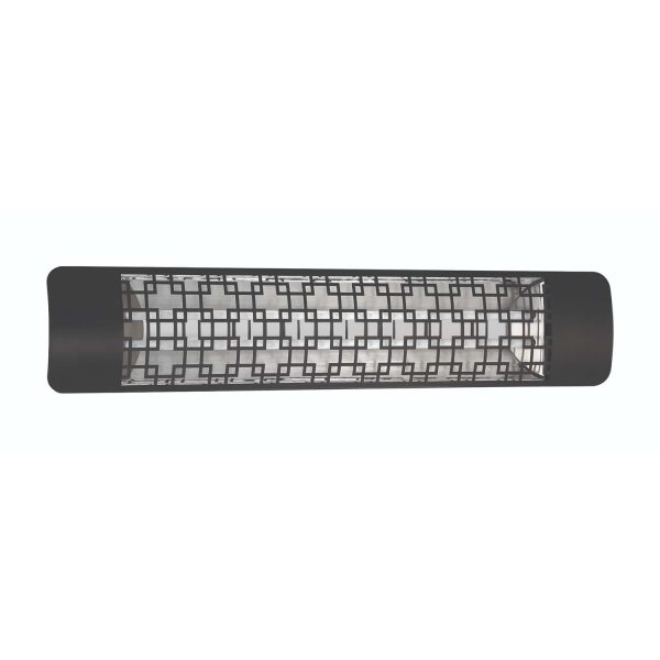 Eurofase Brix Series 39-Inch 4000 Watt Dual Element 208V Electric Infrared Patio Heater - Black - EF40208B5