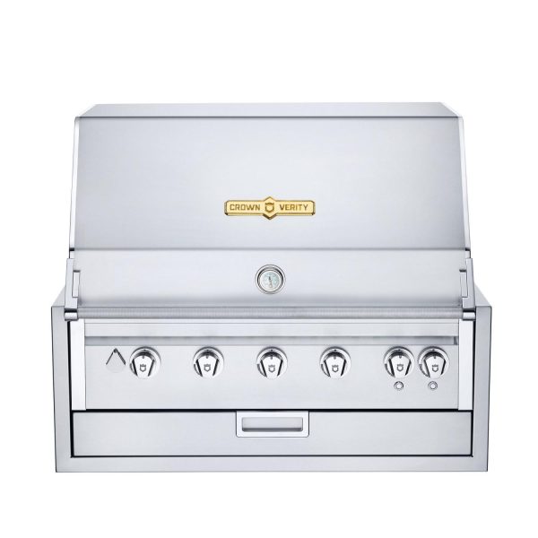 Crown Verity Infinite Series 36-Inch Built-In Natural Gas Grill W/ Lights - IBI36NG-LT