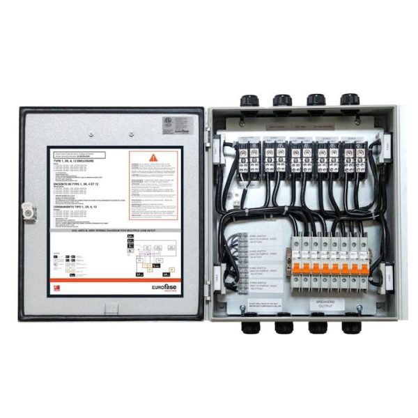 Eurofase 1 Zone Wallmount Universal Relay Control Box 480V  - EFURCB48M1