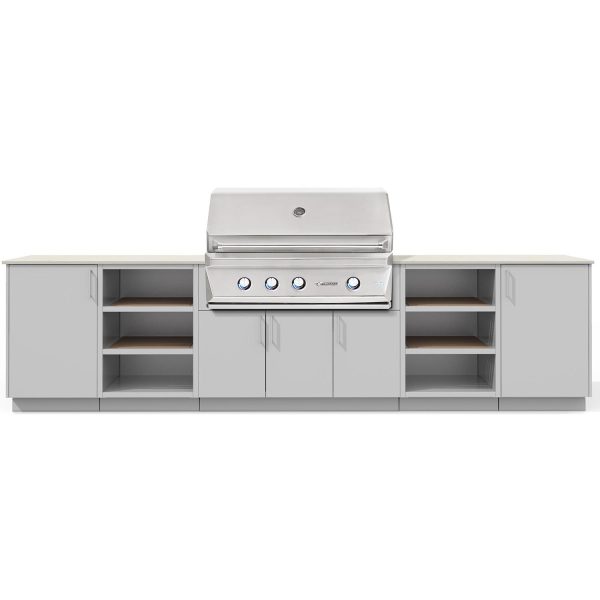 Urban Bonfire Savannah 42 Outdoor Kitchen w/ Twin Eagles Propane Grill, Danae Dekton Countertop & Chantilly Finish - B-Savannah-42-TwinEagles-Danae-Chantilly