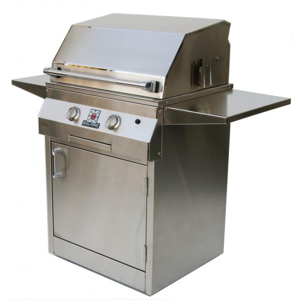 Solaire 27 Inch Deluxe All Infrared Natural Gas Grill On Standard Cart - SOL-IRBQ-27GIRXLC-NG